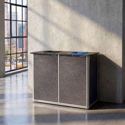 Origin™ Infinity Duo Recycling Station 2 Waste Streams - 2 x 26 Gallons